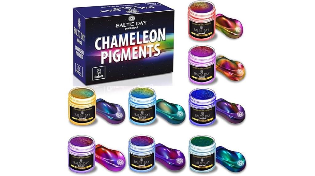 colorful resin mica set
