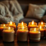 cozy crackling candle selection
