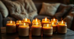cozy crackling candle selection