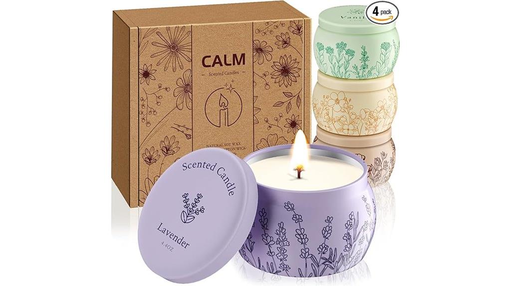 cozy four candle set
