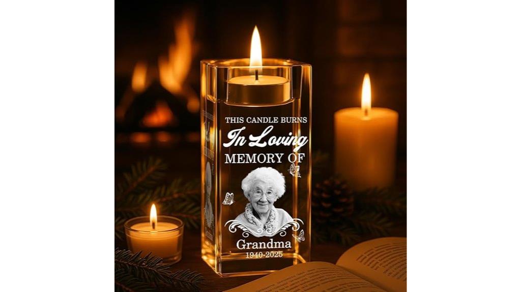 custom photo memorial candle