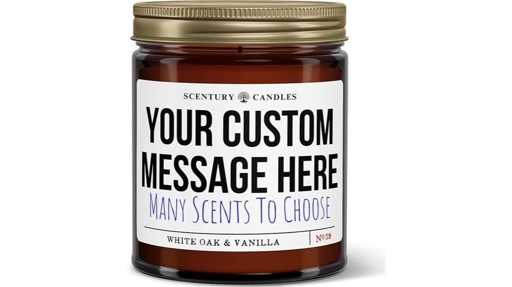 custom scented candle gifts