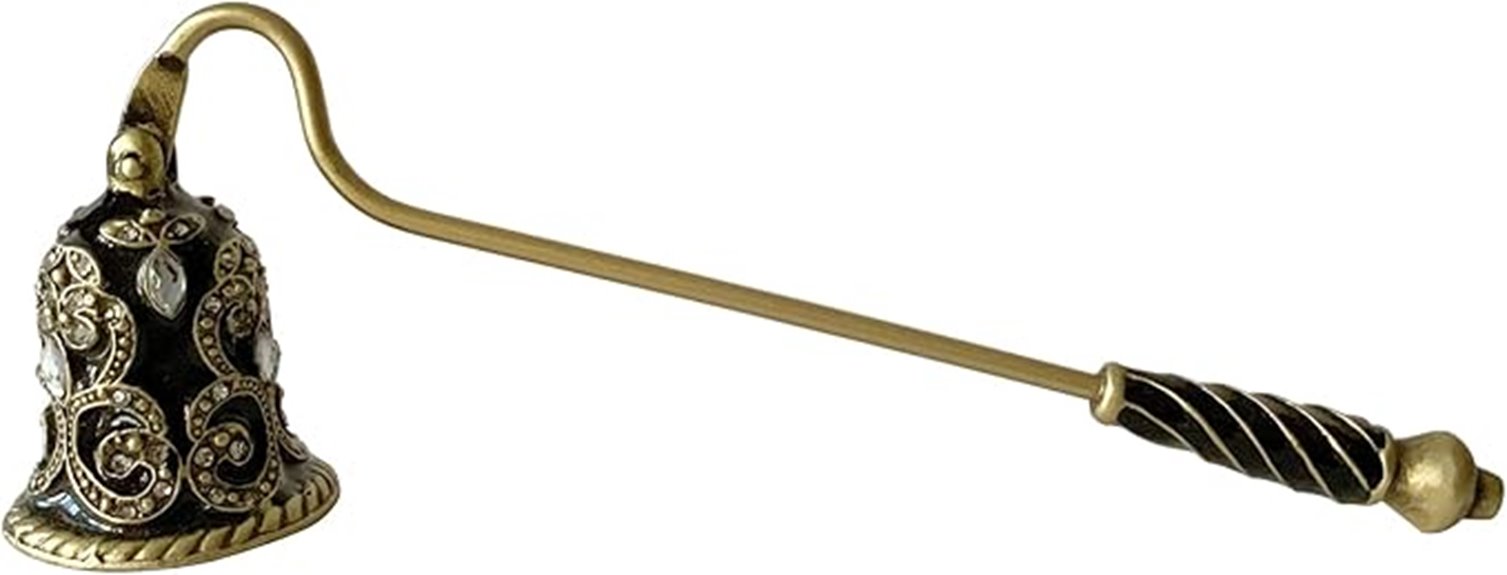 decorative metal candle snuffer