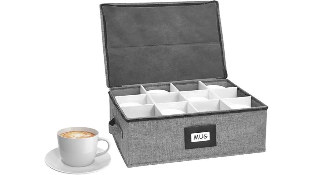 divided cup mug organizer