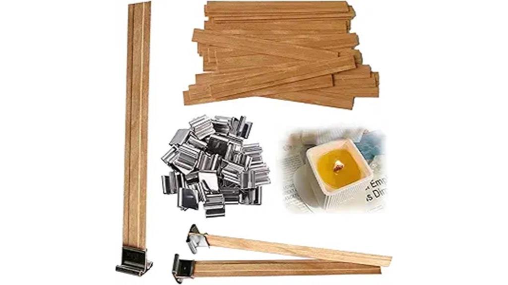double layered wood candles