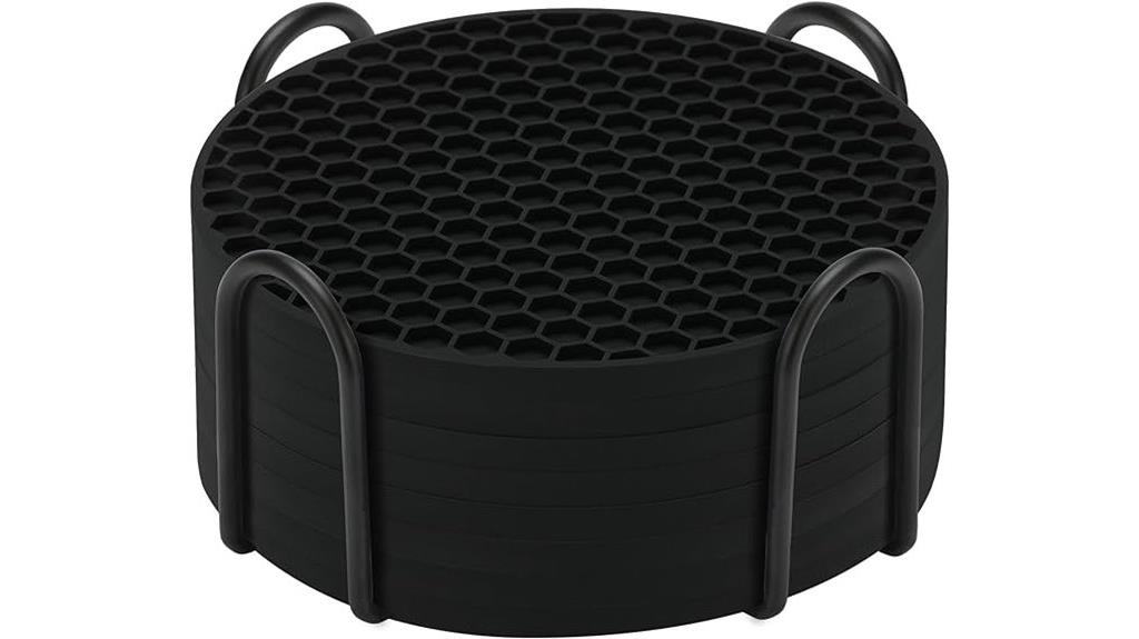 eight silicone coasters