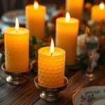 elegant beeswax candle selection