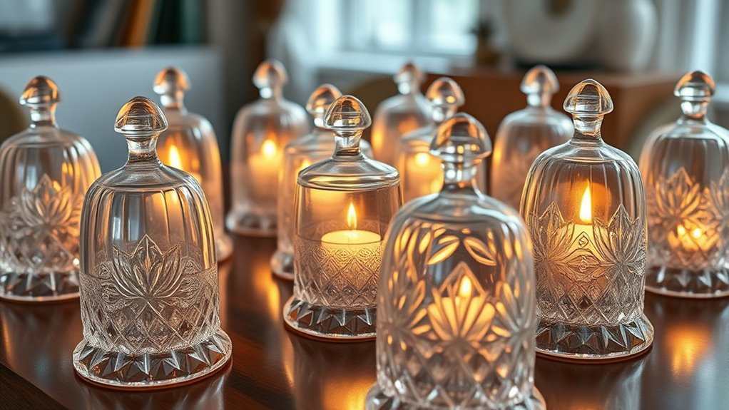 elegant crystal candle cover collection