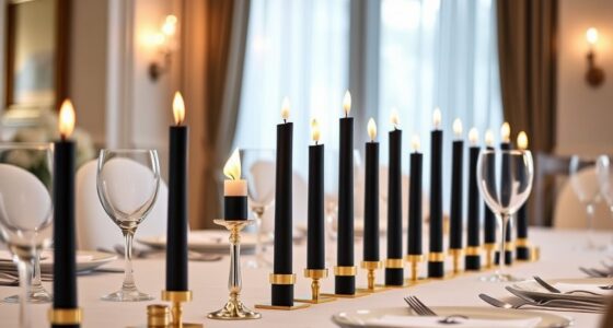 elegant dripless taper candles