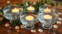 elegant floating candle bowls