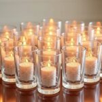 elegant glass hurricane holders