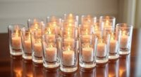 elegant glass hurricane holders