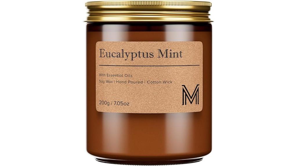 eucalyptus mint candle gift