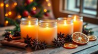 festive holiday candle sets