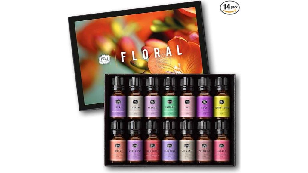 floral fragrance oil set
