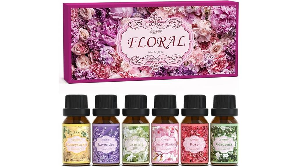 floral fragrance oil set