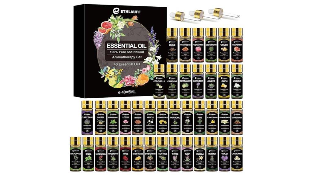 forty essential oil blends