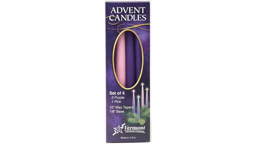 four christmas candles
