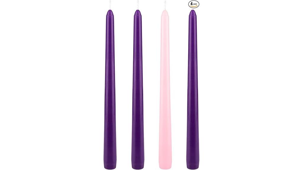 four piece unscented candle set