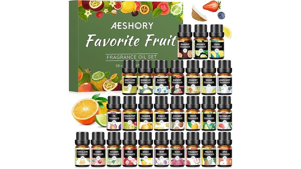 fruity candle aromatherapy set