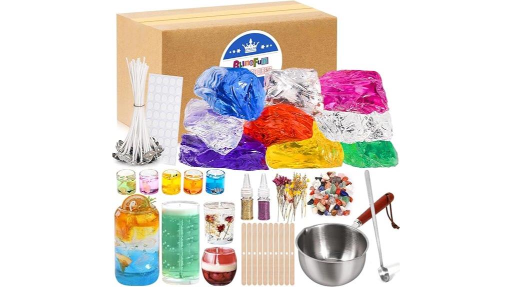 gel wax candle kit
