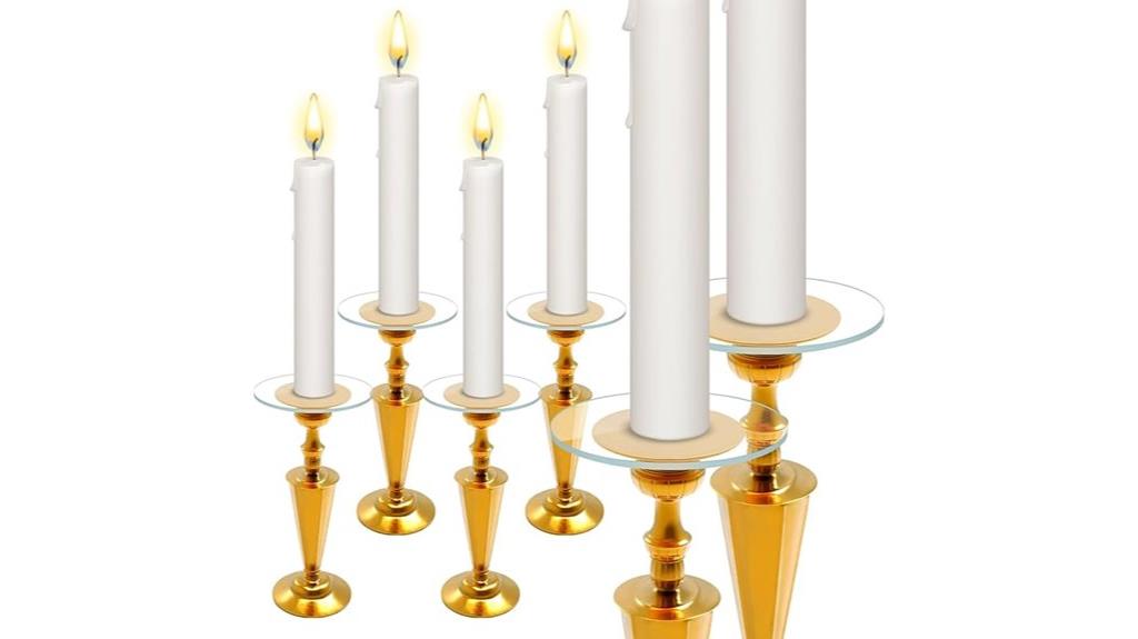 glass candle drip protectors