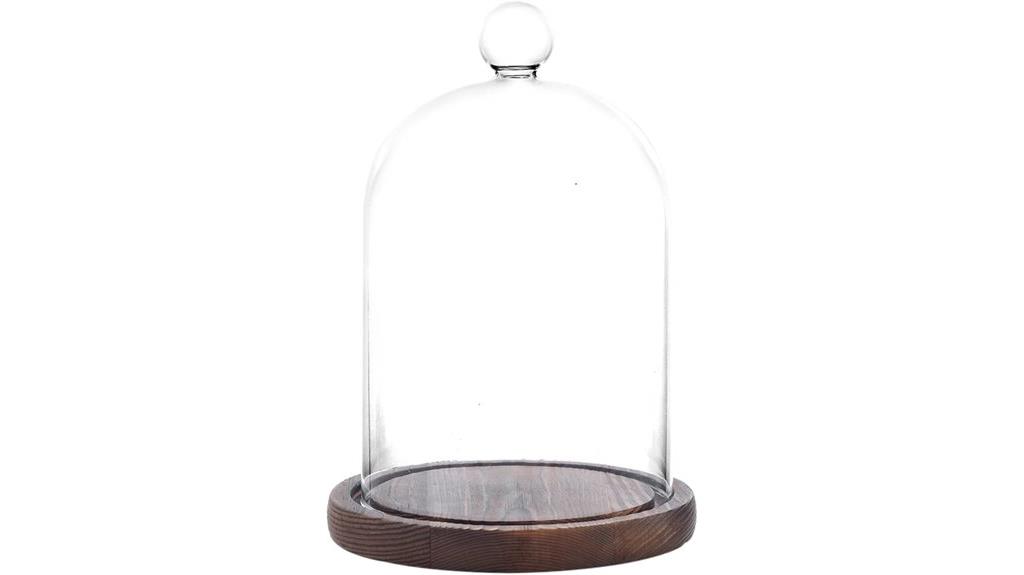 glass plant collectible dome