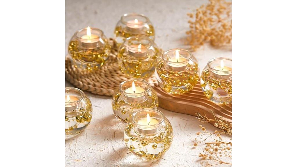 glass votive candle holders