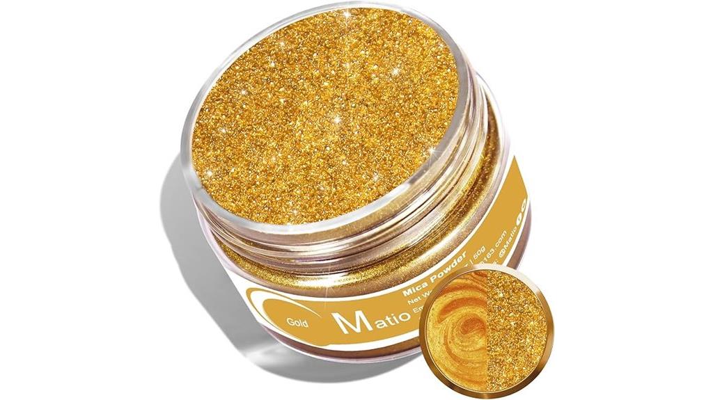 gold mica powder for crafts