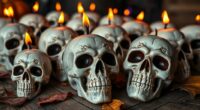 halloween skull candle kits