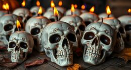 halloween skull candle kits
