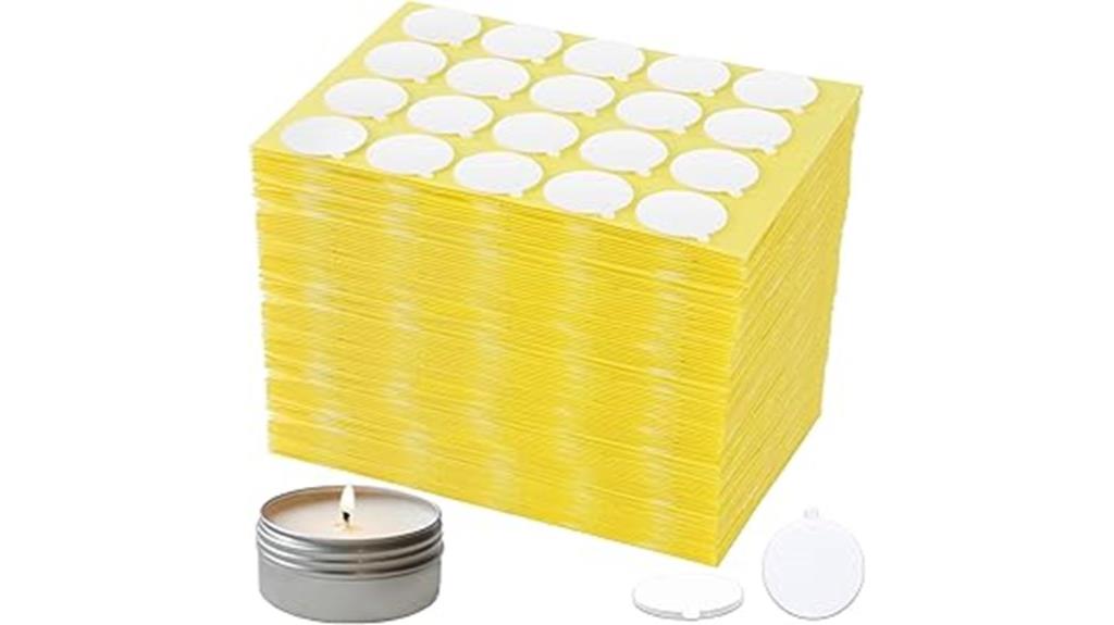 heat resistant candle stickers