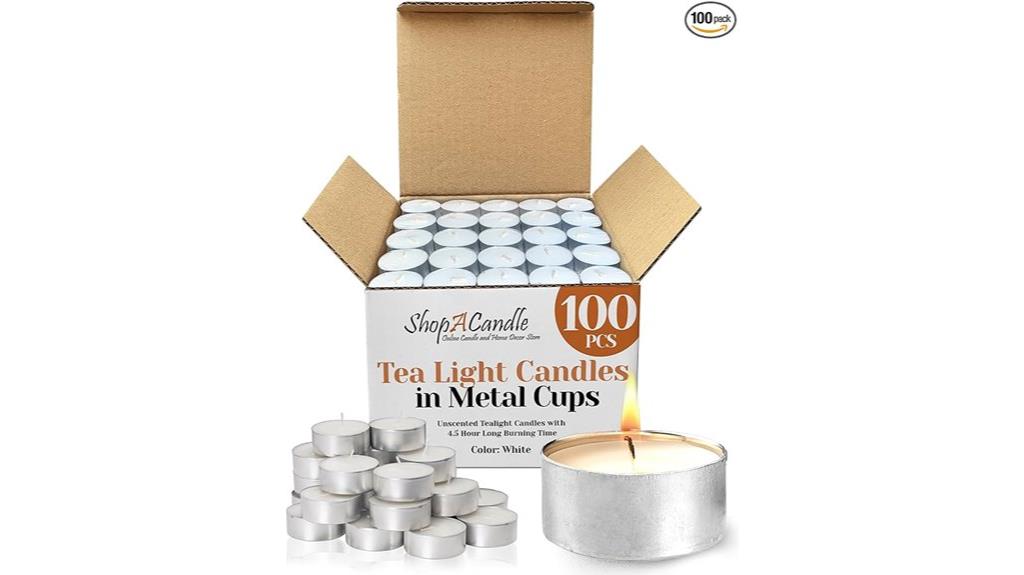 hundred pack tealight candles
