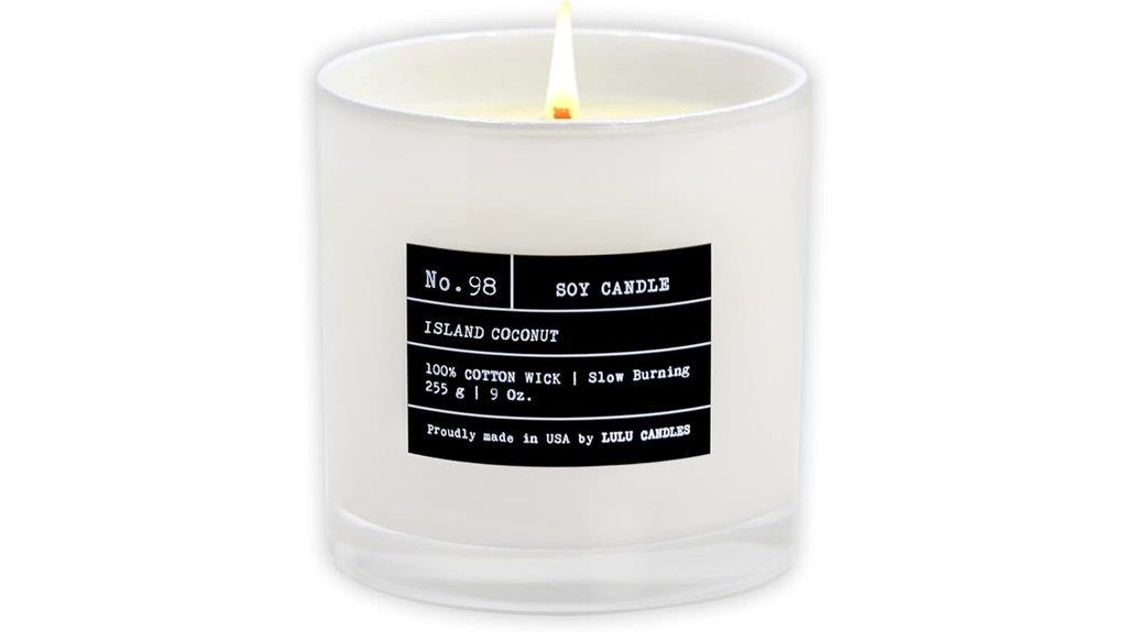 island coconut soy candle