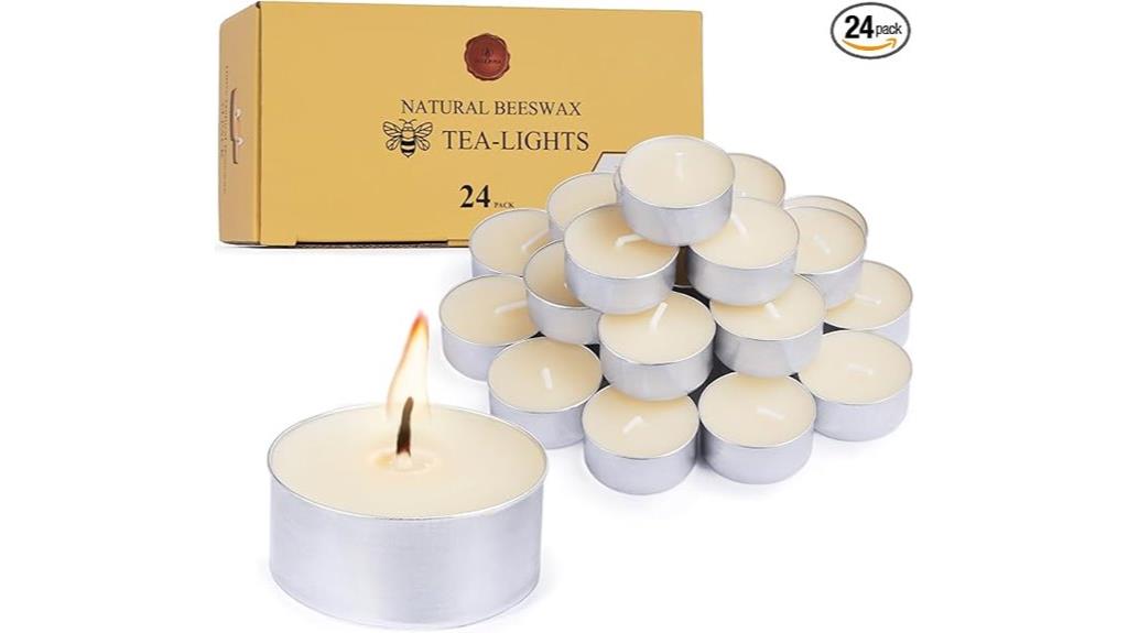 ivory beeswax candle pack
