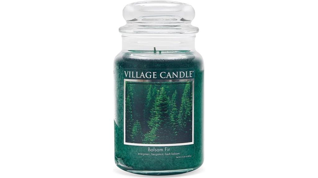 large balsam fir candle