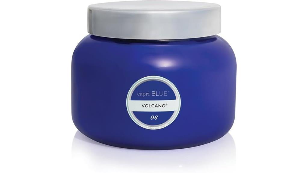 large capri blue candle