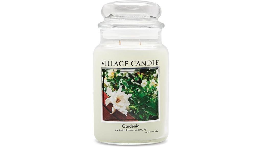 large gardenia scented candle