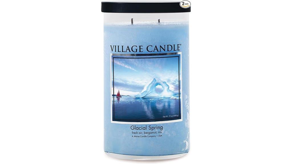 large glacial spring candle