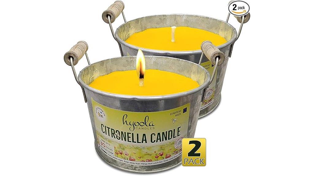 large outdoor citronella buckets