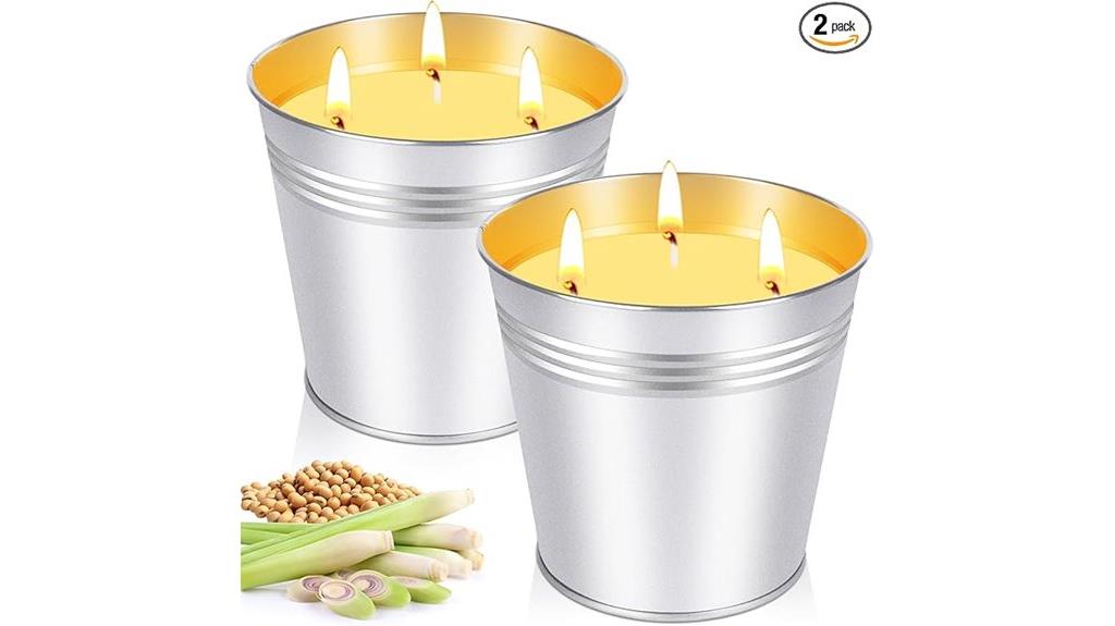 large outdoor citronella candles