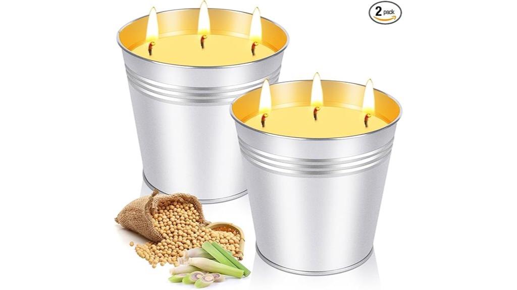 large outdoor citronella candles
