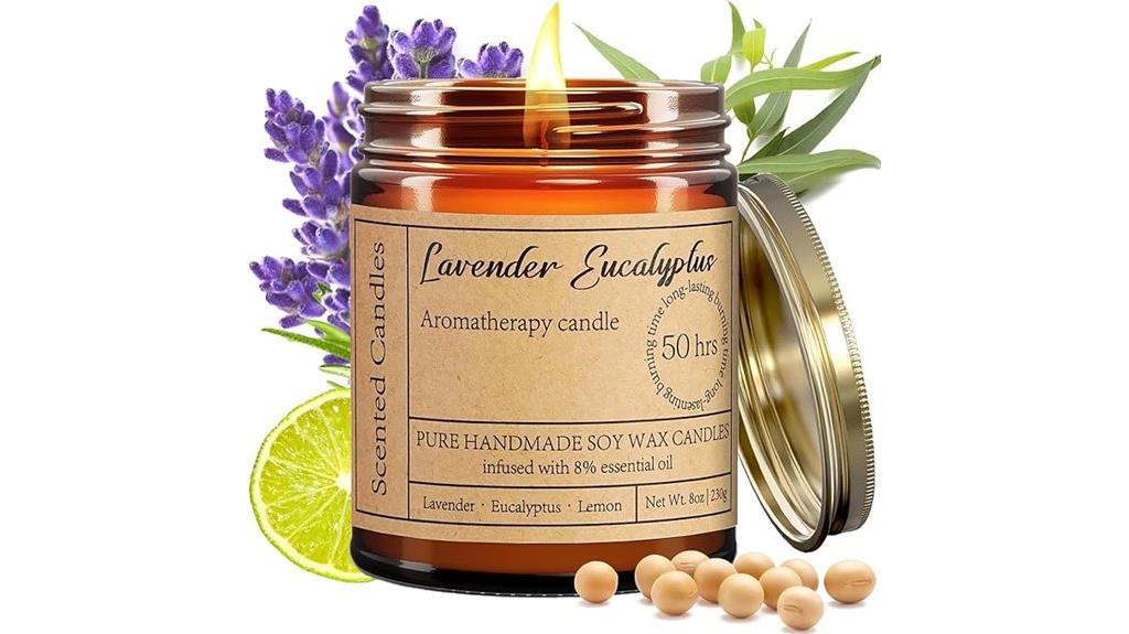 lavender eucalyptus relaxation candles