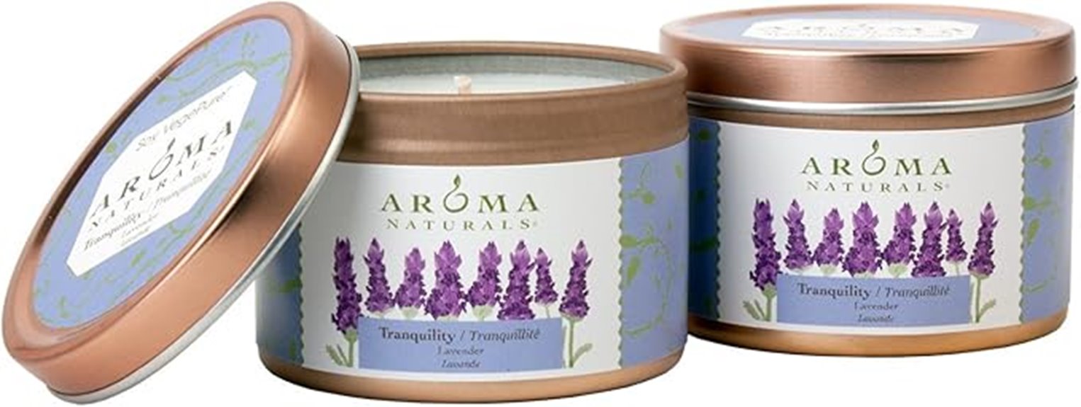 lavender soy candle set