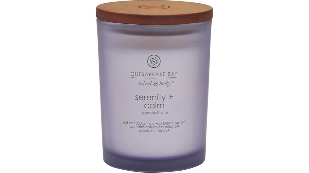 lavender thyme scented candle