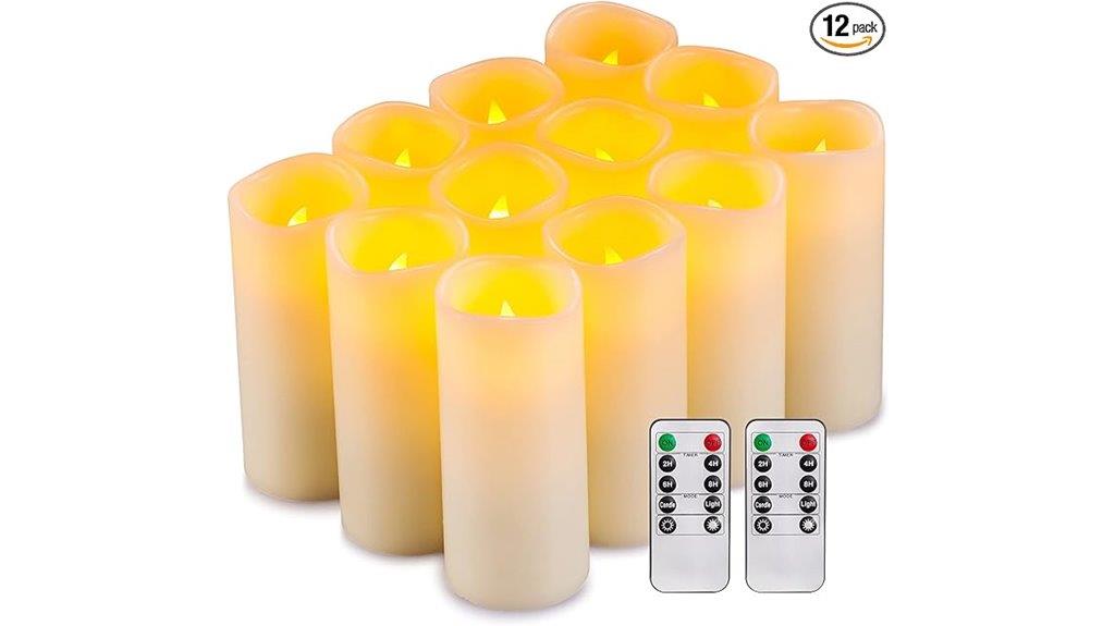 led candle set with remote