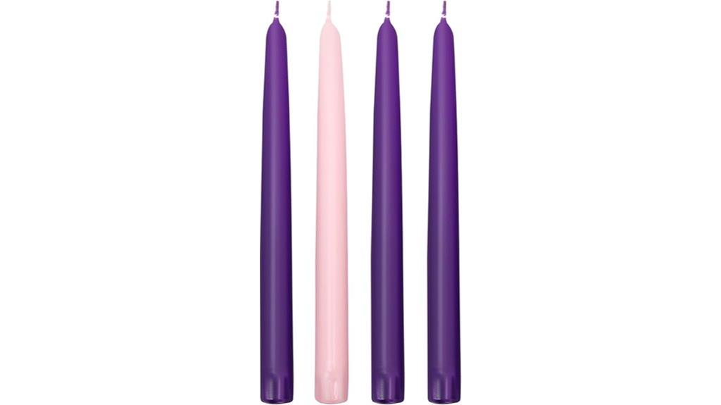 luxury purple pink candles