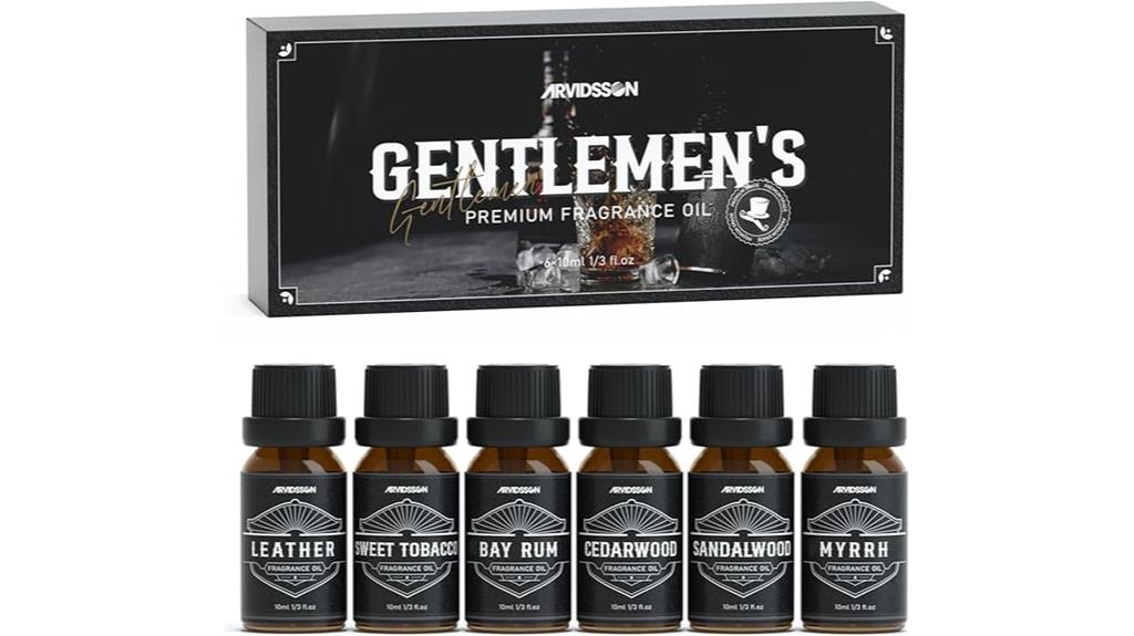 masculine essential oils collection