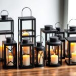 modern metal candle lanterns