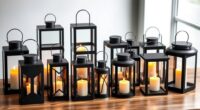 modern metal candle lanterns